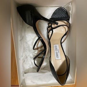 Jimmy Choo black strap sandal